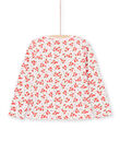 T-shirt réversible manches longues rayures et fleurs enfant fille LAROUTEE3 / 21S901K3TMLD326