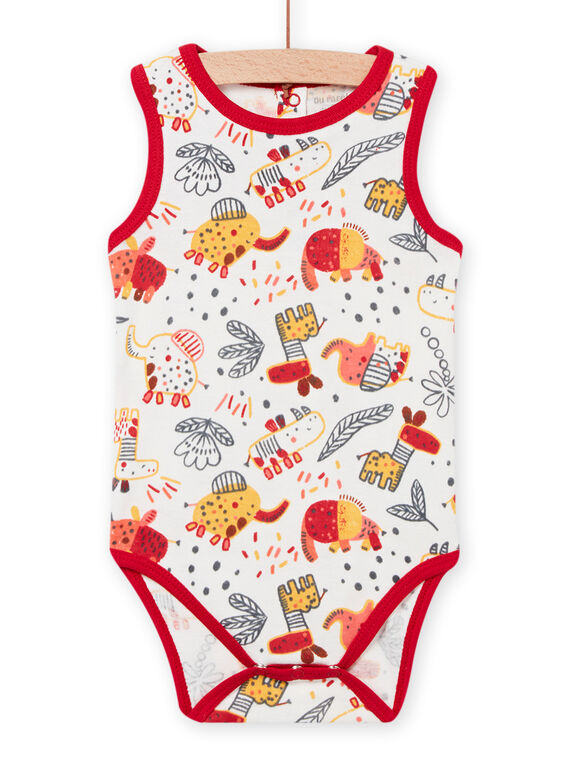 Body à imprimé fantaisie bébé garçon NEGABODFLA / 22SH14J1BDL001
