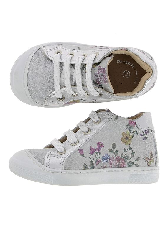 Basket de ville en cuir bébé fille CBFBASFLEUR / 18SK37W1D3F956