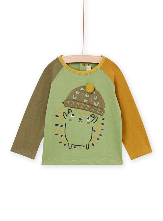 T-shirt tricolore avec animation hérisson multi-techniques PURHUTEE1 / 22WG10Q1TML626