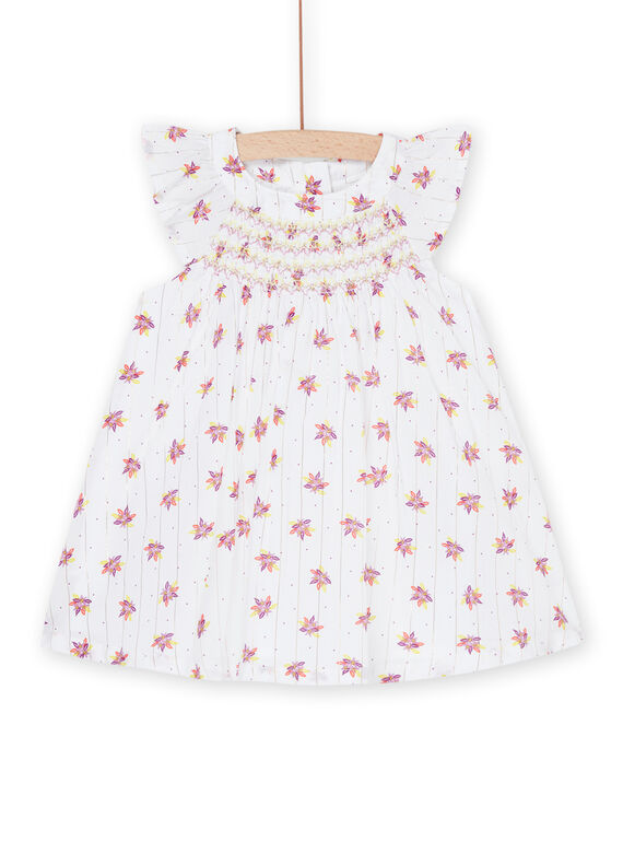 Robe blanche sans manches à imprimé fantaisie RINEOROB3 / 23SG09O1ROB000