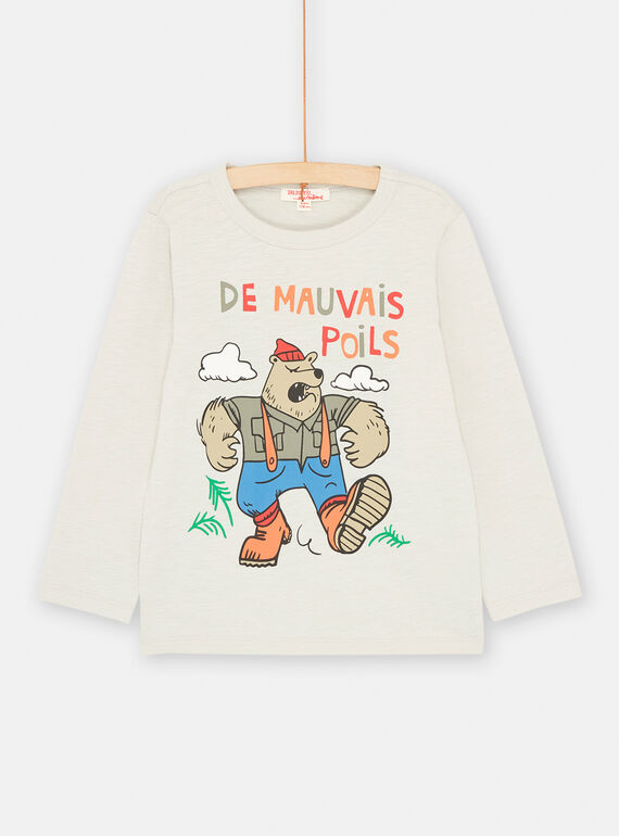 T-shirt mastic à motif ours pour garçon SOJOCOTEE2 / 23W902N3TML810