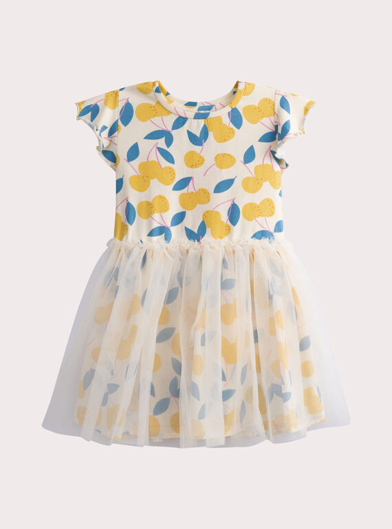 Robe imprimée avec tulle  WAPRIROB2 / 25S901S2ROB003