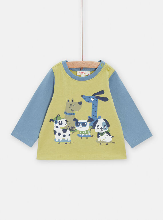 Tee Shirt Manches Longues Vert VUGATEE1 / 24WG1012TML615