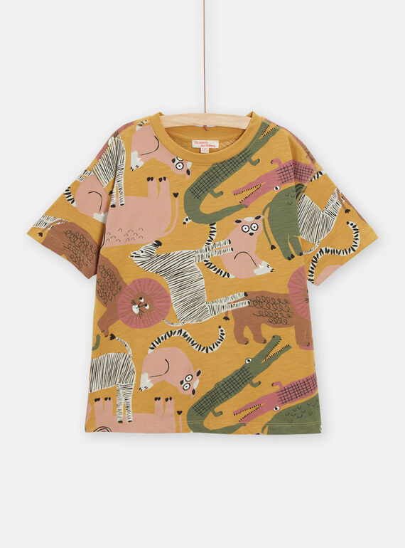 Tee Shirt Manches Courtes Jaune  TOCRITI3 / 24S902L2TMCB106