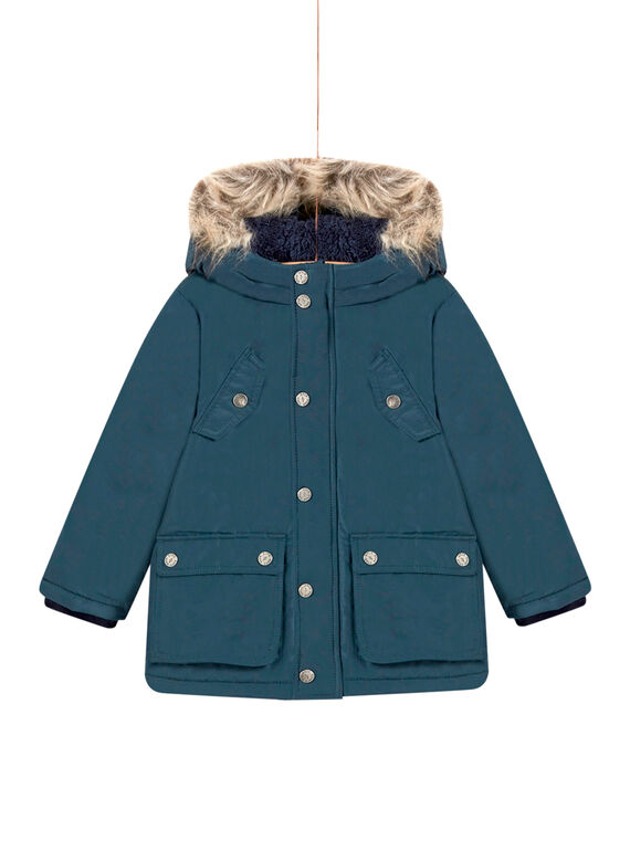 Parka unie à capuche enfant garçon MOGROPAR2 / 21W90251PAR716