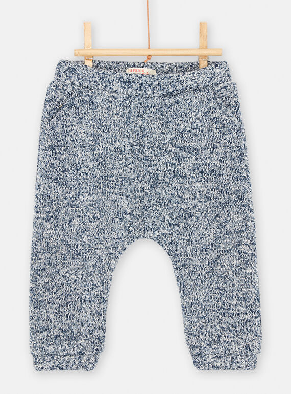Bas de jogging bleu outrmer chiné pour bébé garçon SUKHOBAJOG / 23WG10Q1JGB707