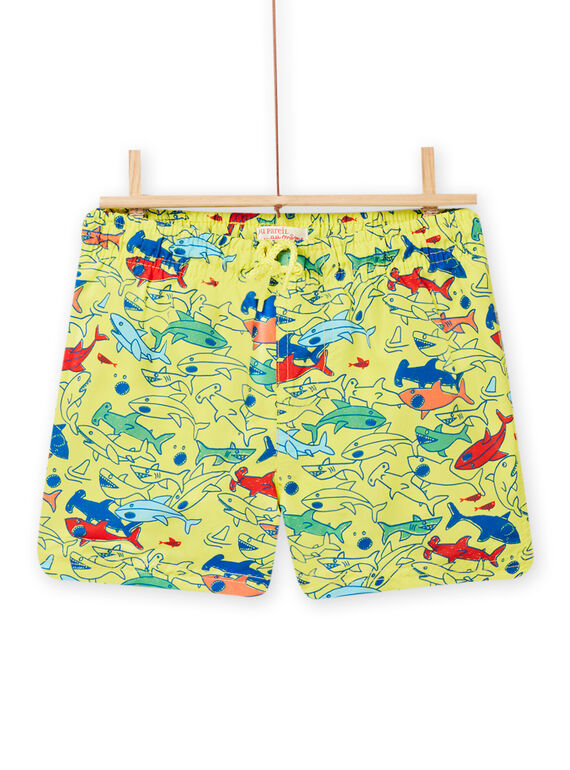 Maillot de bain jaune canari enfant garçon NYOMERBOXREQ / 22SI02L6MAI117