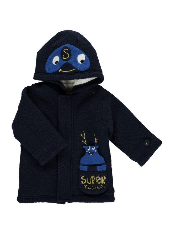 Manteau en laine bouillie bébé garçon DUBLEMAN / 18WG1061MANC205