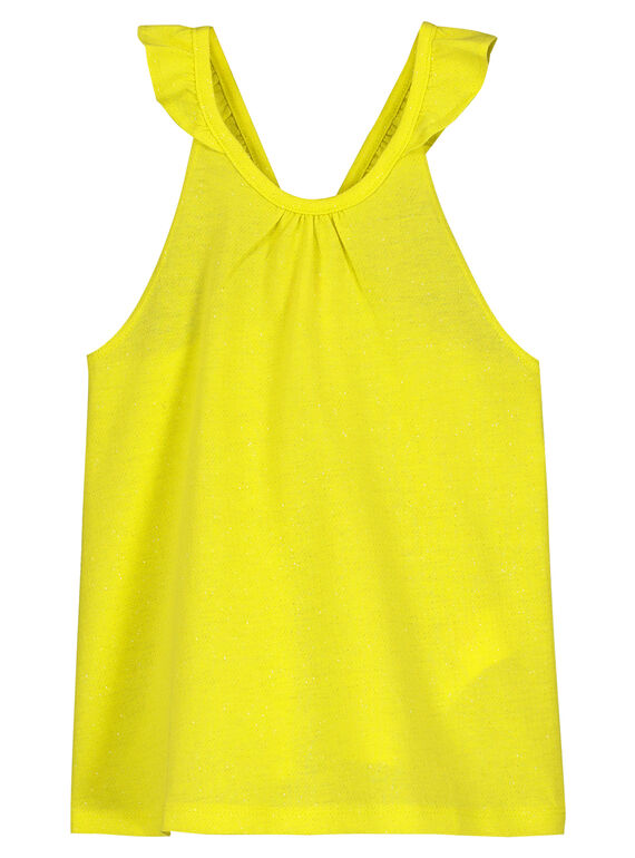 Débardeur à paillettes fille FAJODEB5 / 19S901G5D27B104