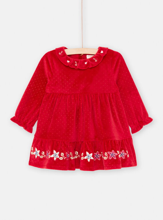 Robe Rouge Fête Bébé