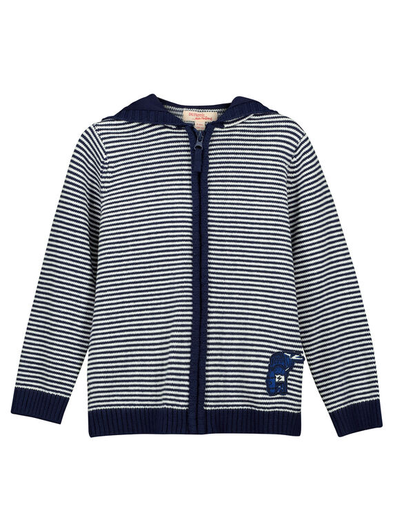 Gilet zippé à capuche garçon FONEGIL / 19S902B1GIL070