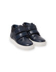 Baskets montantes bleu marine enfant garçon MOBASGO / 21XK3654D3F070