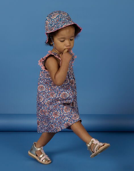 Chapeau Bleu A Imprime Fleuri Bebe Fille Achat En Ligne Accessoires Dpam