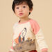 Sweat colorblock en molleton gratté