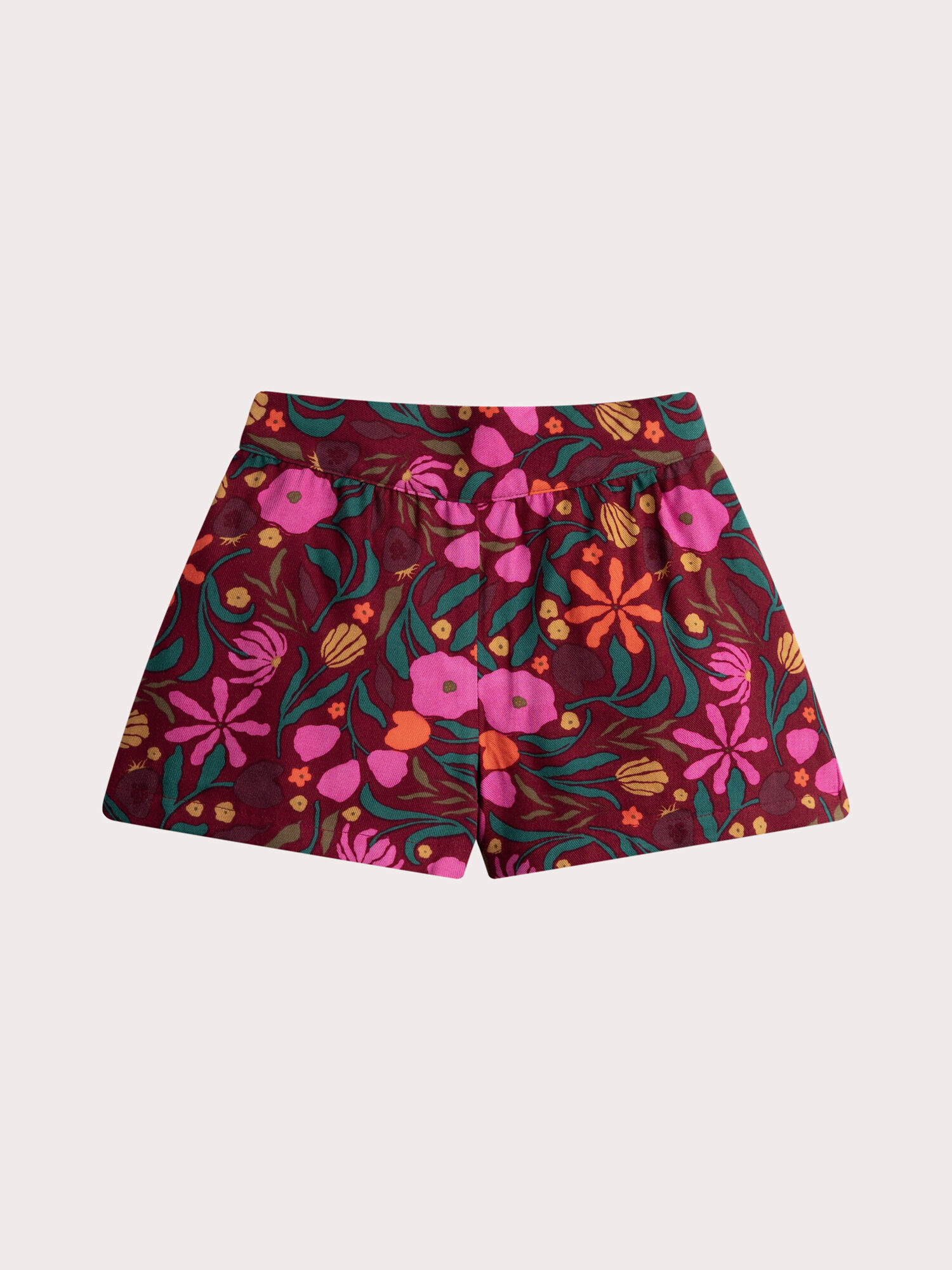 Short rouge imprime fleuri pour fille Jupe et Short fille DPAM