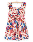 Robe Rose poudré à imprimé exotique Enfant Fille RAMUMROB3 / 23S901G2ROBD327