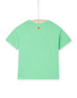 T-shirt vert à motif chien capsule spa - Mixte ROSPATI1 / 23S902P4TMCG624