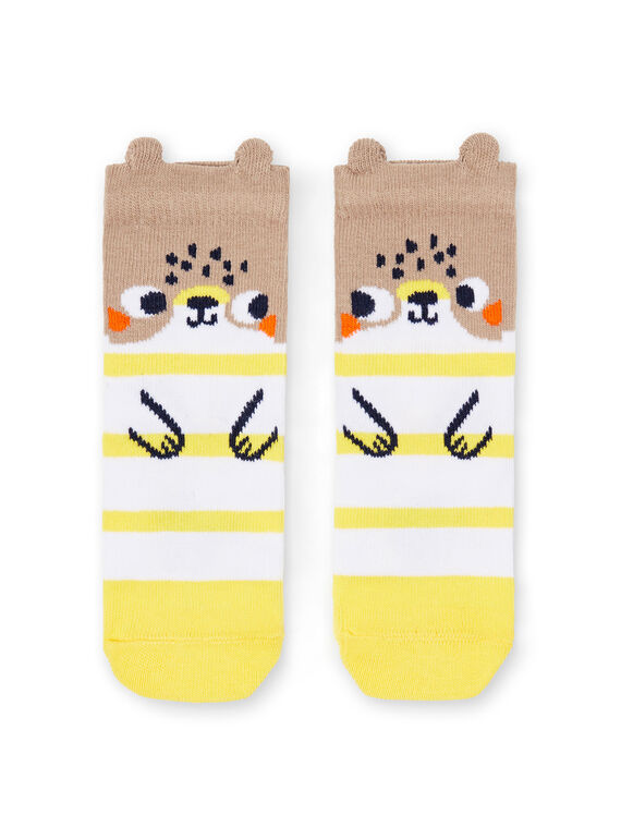 Paire de chaussettes layette garçon  LYUNOCHO1 / 21SI10L1SOQ001