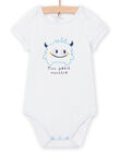 Body blanc motif monstre bébé garçon NEGABODMON / 22SH14I1BDL000