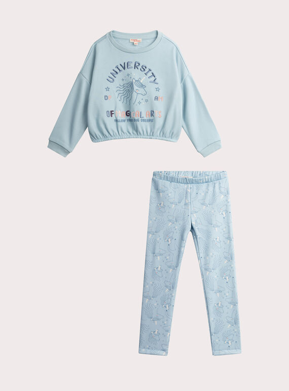 Pyjama Turquoise VEFAPYJART / 24WH1191PYJ614