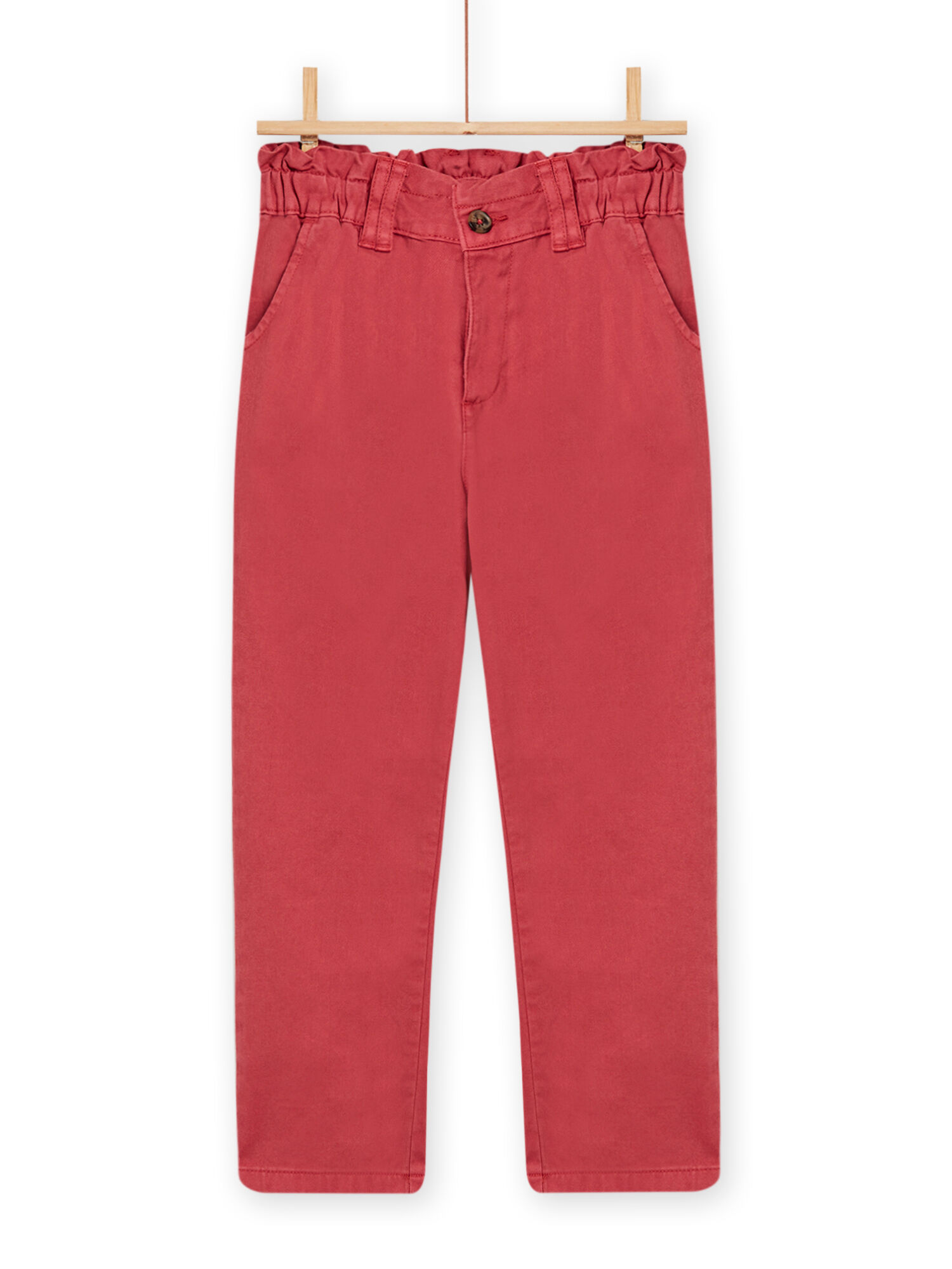 Pantalon paperbag orange epice enfant fille Pantalon et Jeans DPAM