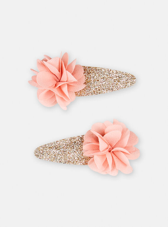 Lot de 2 barrettes paillettées pour fille TYAJOCLIC8 / 24SI01E1BRTH705