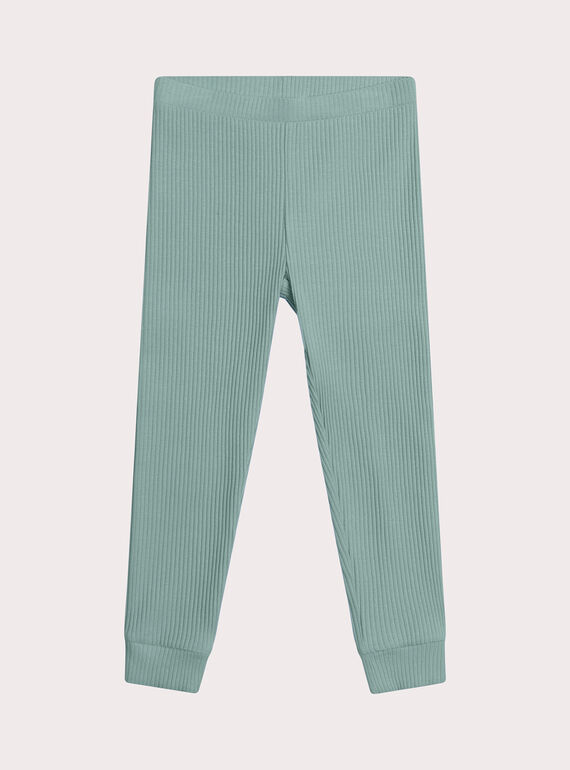 Legging vert pâle pour fille XYAJOLEG5 / 25WI01E2CALG610