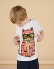T-shirt blanc à motif chat capsule spa - Mixte ROSPATI3 / 23S902P1TMC000