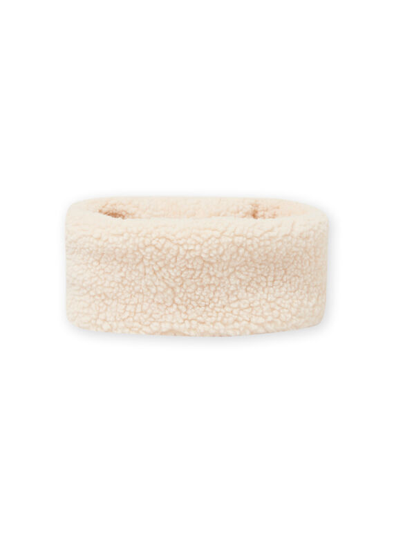 Snood écru en sherpa enfant garçon MYOGROSNO8 / 21WI0266SNO009