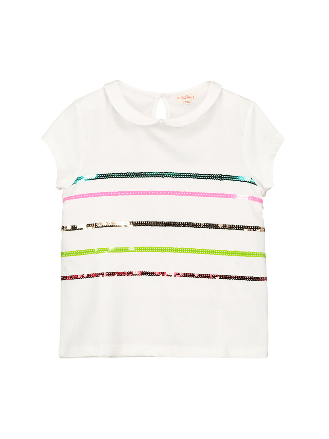 Tee shirt best sale col claudine fille