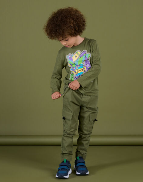 Pantalon cargo kaki POKAPAN / 22W902L1PAN628