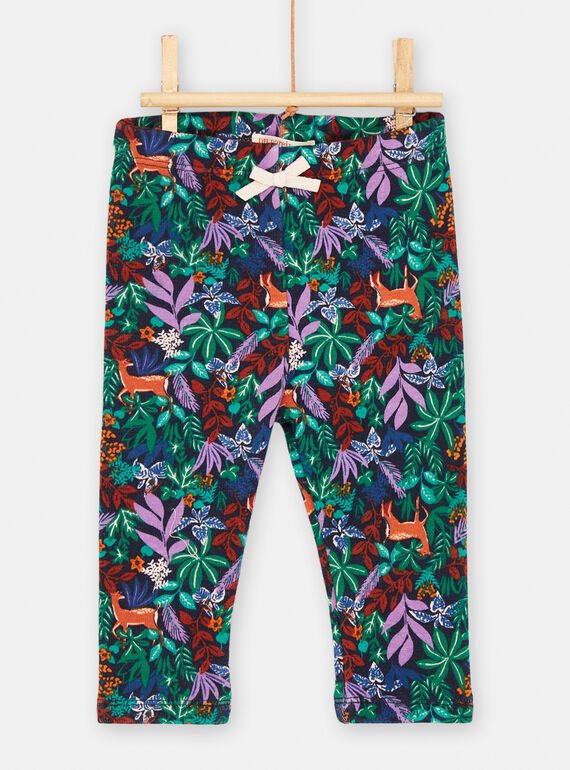 Pantalon multicolore doux et confortable pour bébé fille SIKHOPAN / 23WG09Q1PANC243