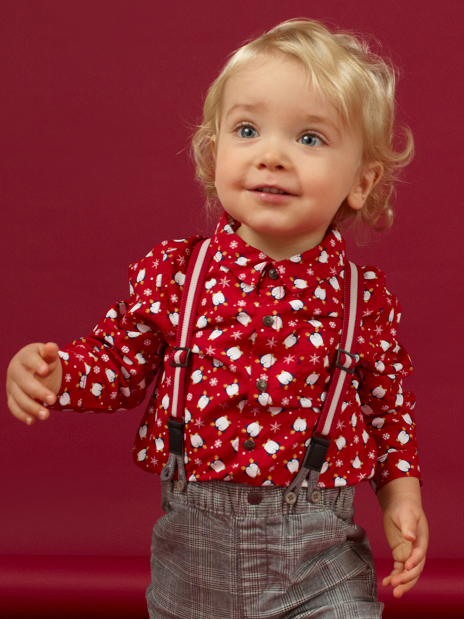 Chemise rouge bebe sale garcon
