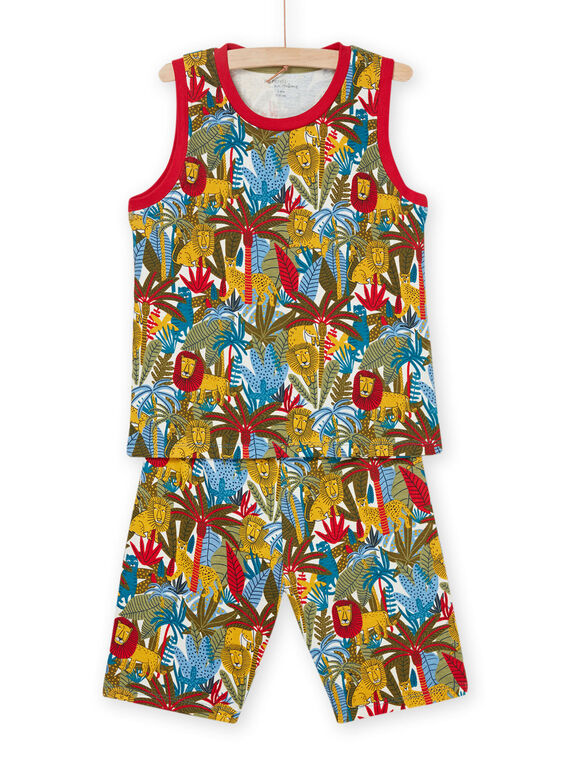 Ensemble pyjama et short à imprimé savane PEGOPYJAOPEX / 22WH1218PYJ003