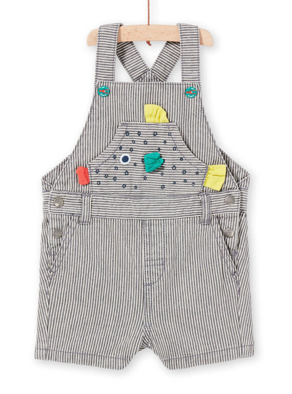 Salopette Courte Gris chiné LUVISAC / 21SG10U1SAC943