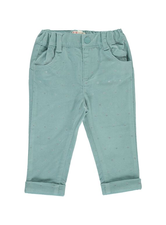Pantalon en velours fantaisie bébé fille DIGIPAN / 18WG09N1PAN205