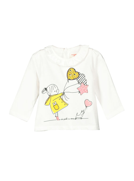 Tee-shirt manches longues bébé fille FILITEE / 19SG0921TML001