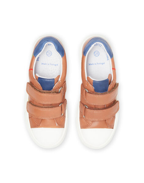 Baskets camel à détails colorés enfant garçon NOBASNEHIL / 22KK3634D3F804