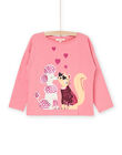 T-shirt rose vintage à manches longues RADAYTEE1 / 23S901M2TMLD332