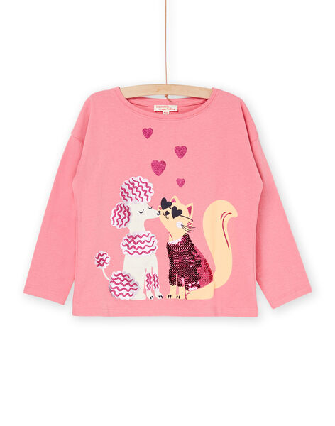 T-shirt rose vintage à manches longues RADAYTEE1 / 23S901M2TMLD332