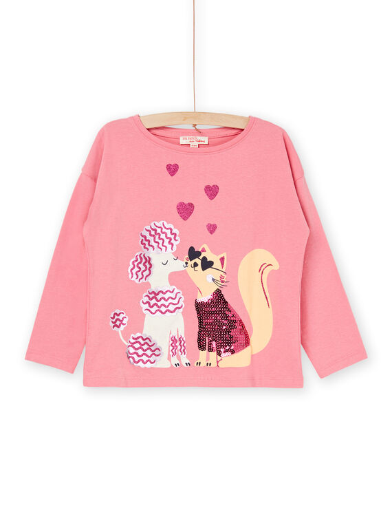 T-shirt rose vintage à manches longues RADAYTEE1 / 23S901M2TMLD332