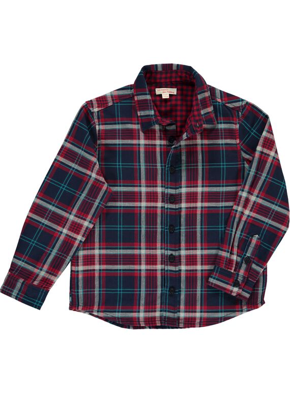 Chemise à carreaux garçon DOTRICHEM / 18W902D1CHMC205