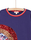 Robe sweat à motif arc-en-ciel en sequins RAPUROB2 / 23S901L2ROB703
