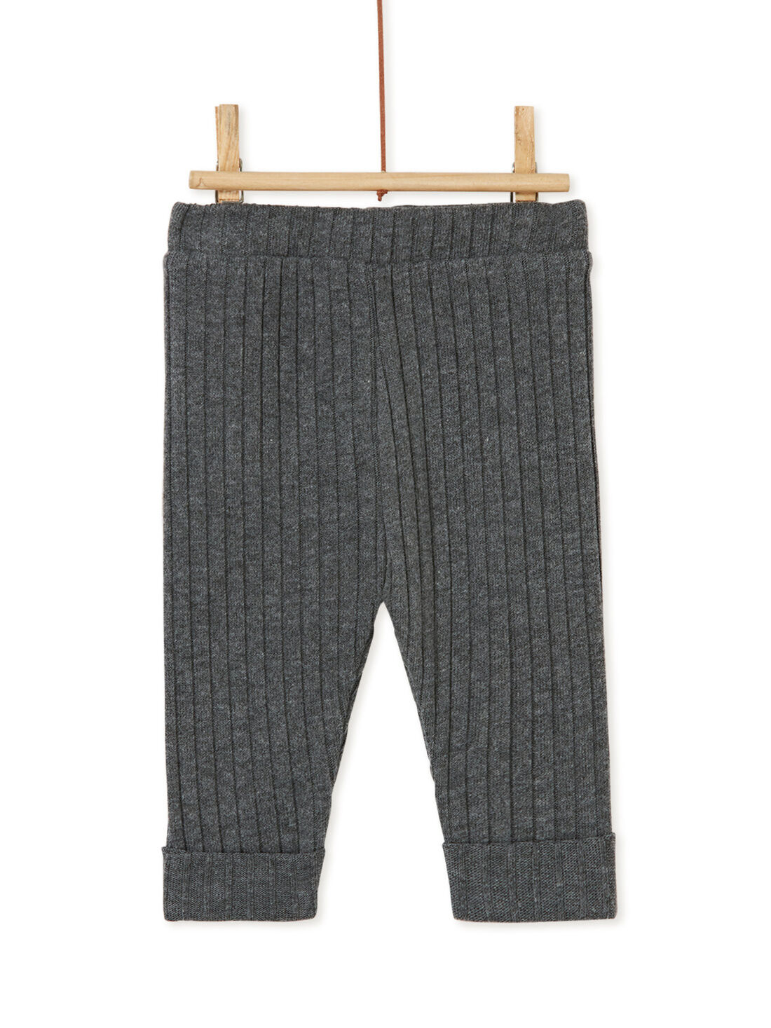 Legging cotele gris fonce bebe fille Bebe DPAM