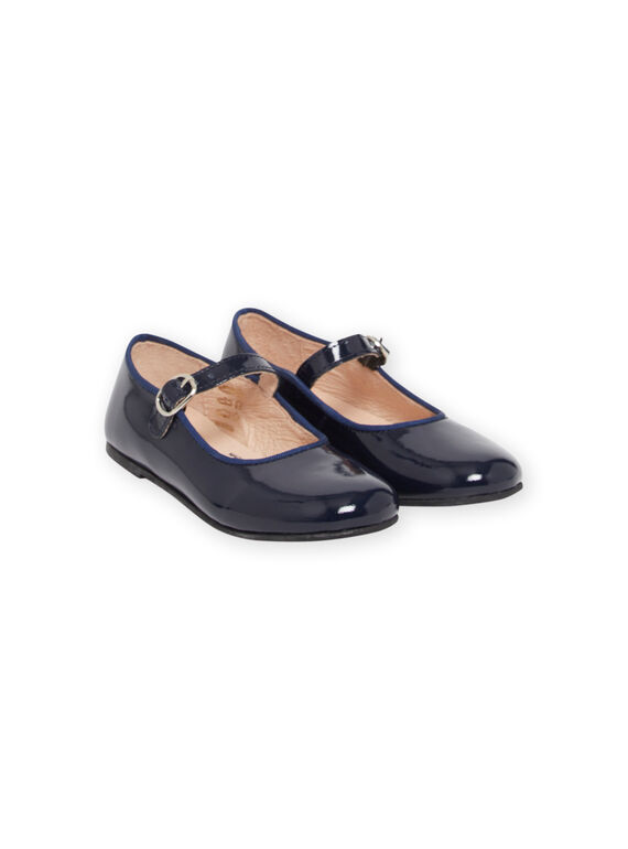 Salomés bleu marine vernies enfant fille NABABRIDEM / 22KK3552D13070