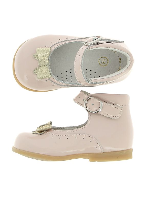Babies en cuir bébé fille CBFBABNOEU / 18SK37W2D3I030