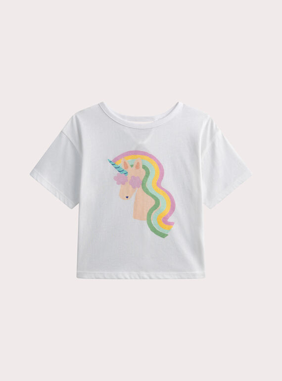 T-shirt à manches courtes animation licorne WATITI1 / 25S901U2TMC001