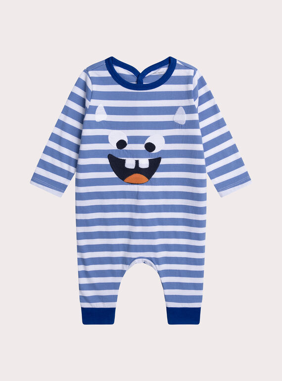 Grenouillère sans pieds pour bébé garçon XEGAGREMON / 25WH1435GRE213