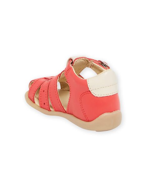 Sandales rouges bébé garçon NUSANDSAPHIR / 22KK3846D0E050